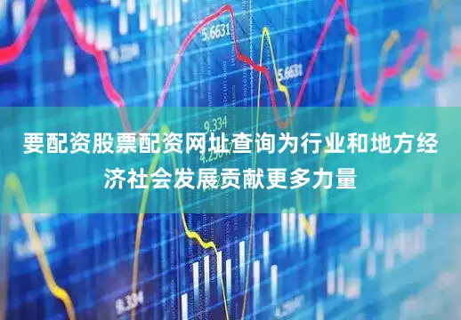 要配资股票配资网址查询为行业和地方经济社会发展贡献更多力量